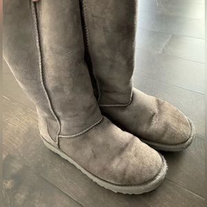 Tall Gray Ugg Boots Size 10